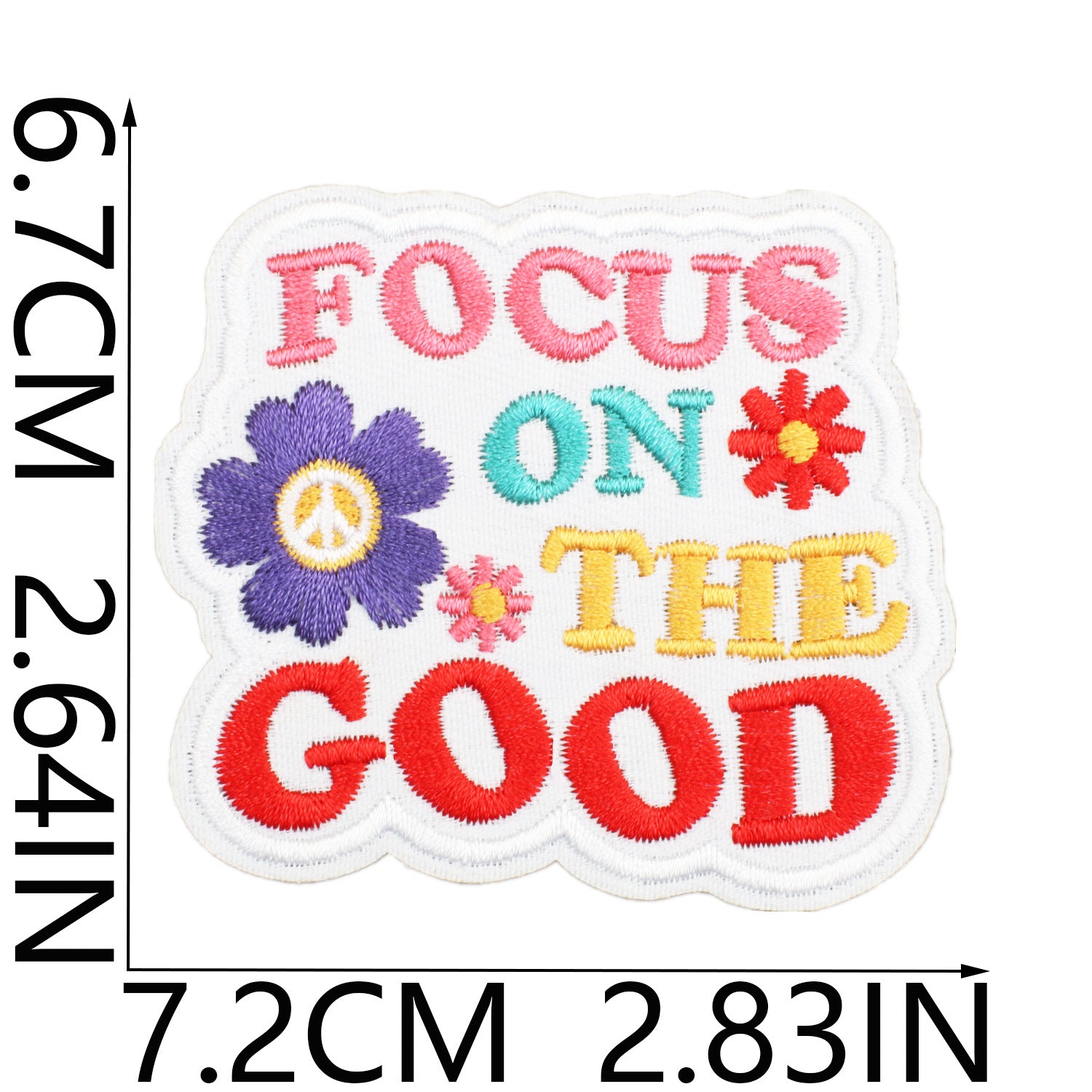 Wholesale Peace Self-love Embroidered Cloth Sticker